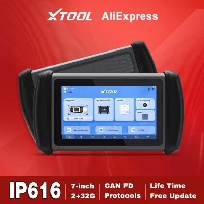 جهاز فحص كمبيوتر وبرمجة مفاتيح  XTOOL InPlus IP616 لجميع الأنظمة مع CAN FD و FCA (تحديث مجاني مدى الحياة )