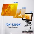 TOMLOV DM9 Pro HDMI مجهر رقمي 7 ”IPS شاشة المجاهر 1200X عرض العملة الكاملة 16MP مجهر لحام احترافي – AliExpress 1420 (نسخة)