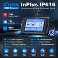 جهاز فحص كمبيوتر  XTOOL InPlus IP616 لجميع الأنظمة مع CAN FD و FCA (تحديث مجاني مدى الحياة )