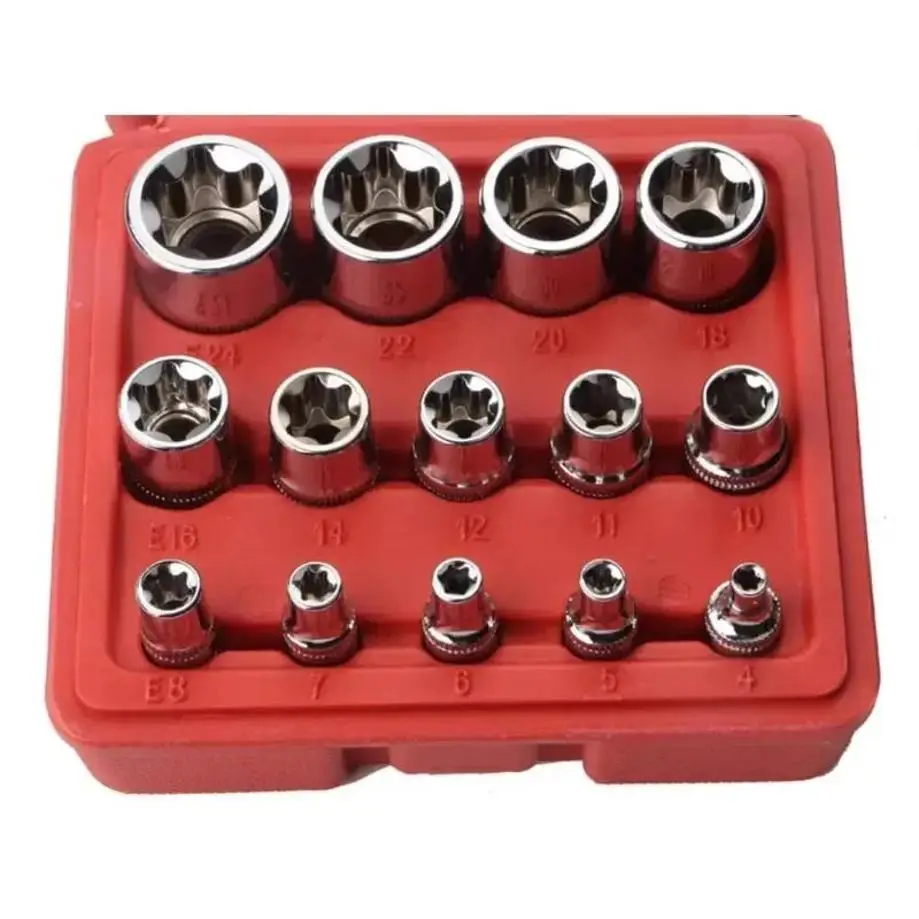 14 قطعة طقم سوكت إي توركس E-TORX