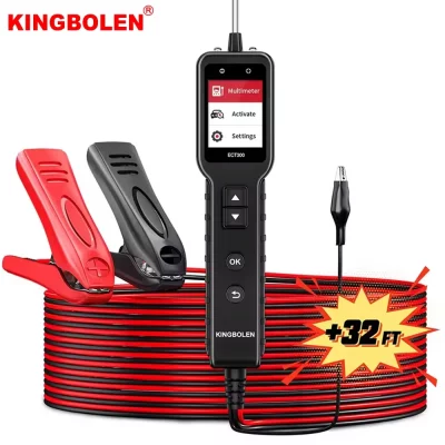 جهاز اختبار الدوائر الكهربائية للسيارات KINGBOLEN ECT300 اختبار مقاومة السيارة، مجموعة أدوات قياس مع شاشة LED